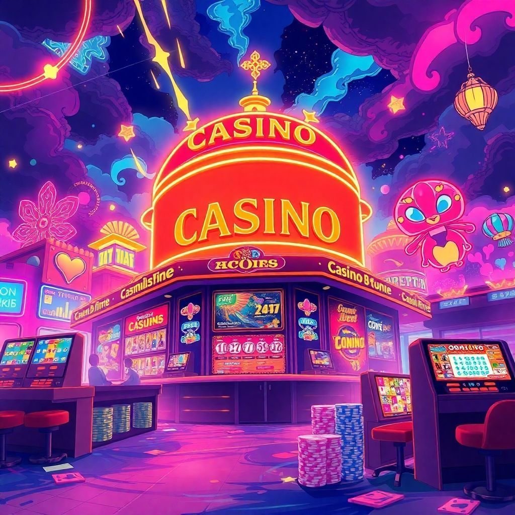 Ilustrasi kasino online 88main dengan game dan hiburan terlengkap